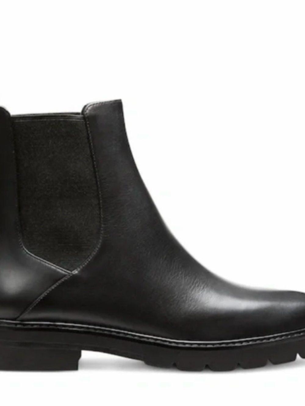 Stuart Weitzman  Black Dylan Chelsea Boot - Women's Leather Ankle Boot